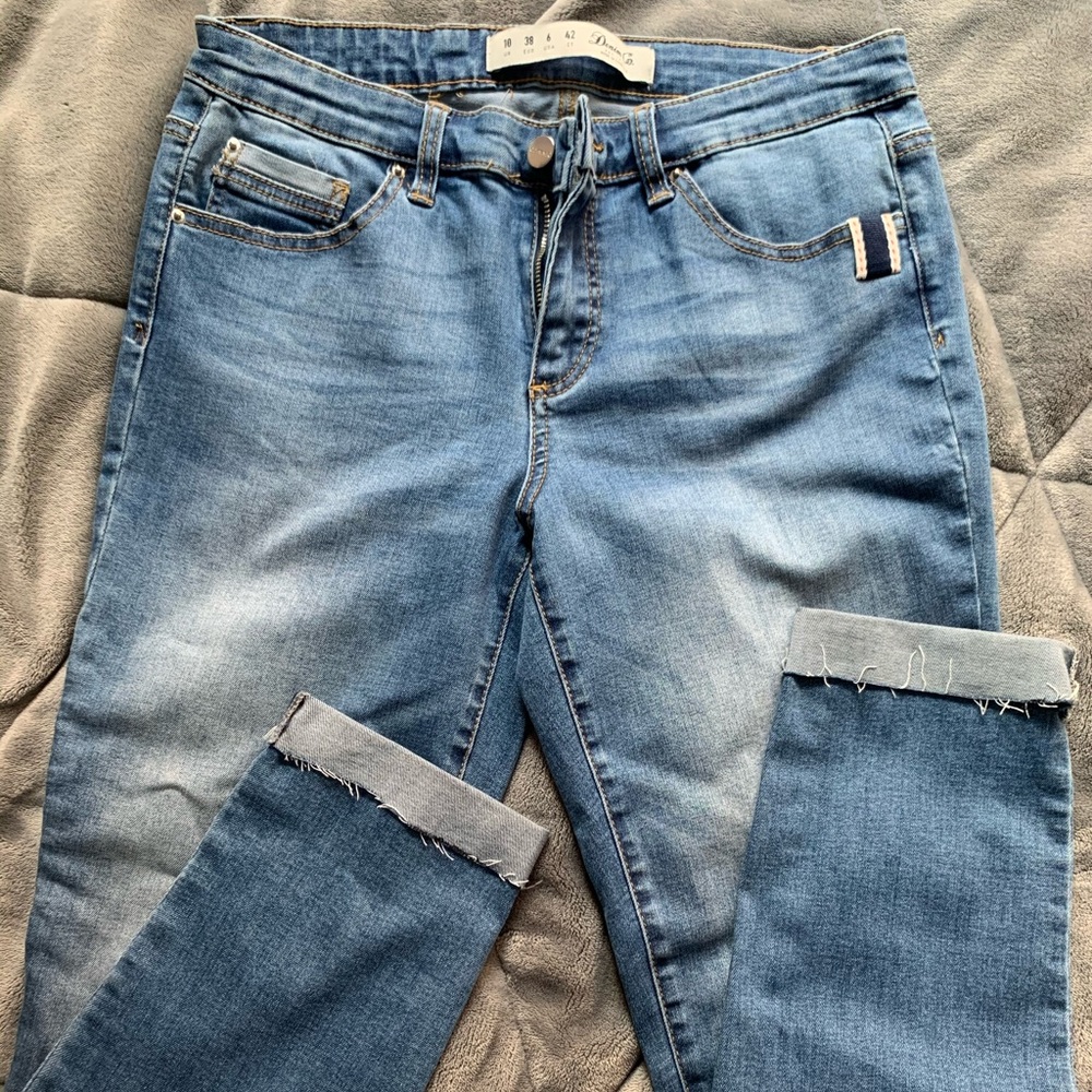DENIM CO. Jeans with bottom cuff